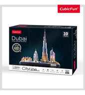3D puzzle LED - Dubai skyline (level 4)