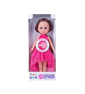  Fashion Doll Spark Toys מאיה שמלה ורודה ( speaks hebrew ) 