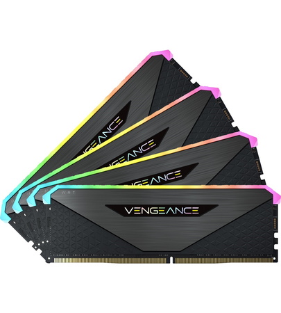 RAM CORSAIR DDR 4 64G (16GX4) 3600 VENGEANCE RGB RT CMN64GX4M4Z3600C18