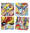 Colour box Djeco Lichtenstein coloring and crayon stickers